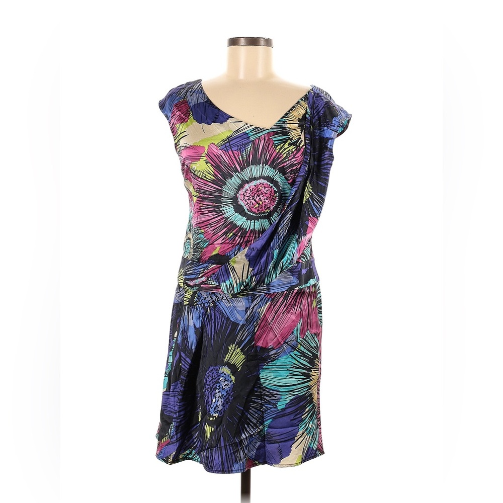 Anthropologie Ali Ro Silk Floral Y2K dress